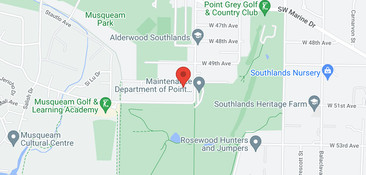 map of 3676 W 50TH AVENUE